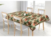 Bellatex Obrus Szyszki i jabłka świąteczne, 120 x 140 cm, 120 x 140 cm