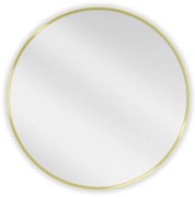Mexen Loft lustro łazienkowe okragłe 70 cm, rama złota - 9850-070-070-000-50
