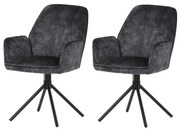 Zestaw krzeseł do jadalni HC-511 BK4, 2 szt.