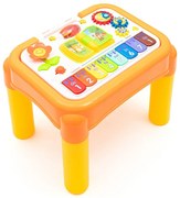 Baby Mix Wielofunkcyjny muzyczny stolik edukacyjny 3w1, żółty