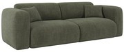 Kanapa 4-osobowa rozkładana z zielonej tkaniny melanżowej POGNI od Maison Céphy