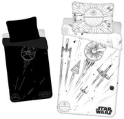 Bawełniana fluorescencyjna jednoosobowa pościel dziecięca 140x200 cm Star Wars – Jerry Fabrics