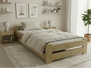 Łóżko Emily 90 x 200 cm, sosna Stelaż: Ze stelażem listwowym rolowanym elastycznym, Materac: Materac Sommera 18 cm