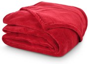 Koc mikroplusz Malinowy, 150 x 200 cm