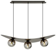 Nowoczesna lampa wisząca z grafitowymi kloszami - D123 E3-R81