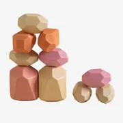 Drewniane Kamienie Do Układania Petri Kids Multicolour Fresh - Sklum