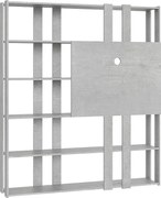 Regał otwarty Kato N z panelem TV Cementu