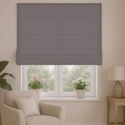 Roleta rzymska welurowa na wymiar Velutto szara - do 140 cm