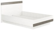 Łóżko BIANKA 140x200 sosna śnieżna/szare ML MEBLE