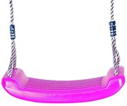 Huśtawka z plastikowym różowym siedziskiem na sznurku dla dzieci ALTALENA