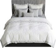 Czarne łóżko ze sztruksowym zagłówkiem 140x200 P2-K97