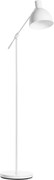 HOMCOM Lampa stojąca w stylu industrialnym, regulowana, z włącznikiem nożnym; 30 cm x 30 cm x 131 cm, biała