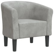 Jasnoszary fotel klubowy E8-A87