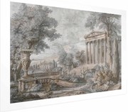 Plakat Świątynia na wzgórzu 60x40 cm bez ramy z marginesem ARTGEIST B