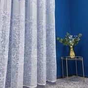 Firana żakardowa Trzy Ażurowe Pasy wzorzysta dekoracyjna - wys. 250 cm