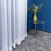 Firana haftowana Amelia podkład z bambusa efektowna wys. 280 cm