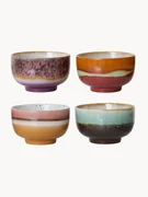 Hand-painted Ceramic Bowls 70's, Set of 4