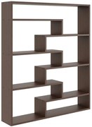 Minimalistyczny regał wiszący lub stojący w kolorze wenge K2-E89