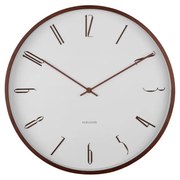 Karlsson 6014WH designerski zegar ścienny biały,średnica  40 cm