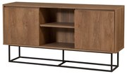 Niska komoda w dekorze orzecha 140x72 cm Rodez – Kalune Design