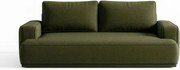 Sofa z Funkcją Spania CAMELIA Oliwkowa Boucle Nowoczesna