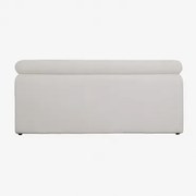 Zagłówek Tapicerowany Cirene 180cm Tkaniny Biała & 135 Cm - Sklum