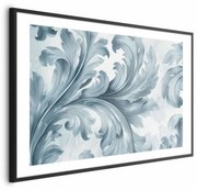 Plakat Kamienny ornament 90x60 cm z ramą czarną z marginesem ARTGEIST B