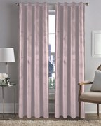 Zasłona gotowa velvet welurowa na przelotkach gruba 140x260 pudrowy róż