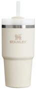 Kremowy termos ze słomką ze stali nierdzewnej 600 ml Quencher H2.0 FlowState Tumbler Cream – Stanley