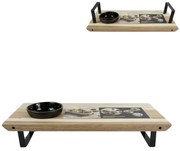 Drewniana deska do serwowania GUSTA z miską