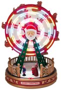 Obrotowa dekoracja świąteczna LED, diabelski młyn, 23 x 23 x 31 cm