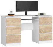 Biurko młodzieżowe białe+dąb sonoma K3-T01