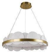 LED 40W 230V lampa sufitowa ściemnialna na linkę 3000-6500K złota + DO