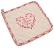 Podkładka kuchenna Sweet Home czerwony, 19 x 19 cm