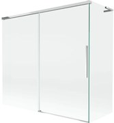 Mexen Rox L parawan nawannowy 2-skrzydłowy rozsuwany 170 + 70 x 150 cm, transparent, chrom - 8C9L-170-070-01-00