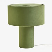 Lampa Stołowa Tapicerowana Pianela Flora Zielony Aksamit - Sklum