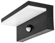 Rabalux 77115 kinkiet zewnętrzny LED Zaragoza, zczujnikiem, 9W, IP54, czarny