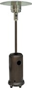 Gazowy ogrzewacz tarasowy z regulatorem i osłoną ochronną, brązowy