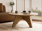 Stolik kawowy okrągły YUKO Ø90 cm Dąb Sonoma