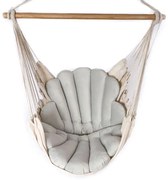 Skandynawskie krzesło brazylijskie boho na balkon szary L0-B53