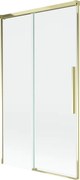 Mexen Rox parawan nawannowy 2-skrzydłowy rozsuwany 100 x 150 cm, transparent, złoty - 8C9-100-001-50-00