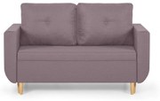 Sofa kanapa 2 os z funkcją spania DORO Różowy