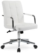 Biały biurowy fotel młodzieżowy K7-N40