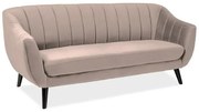 Sofa ELITE 3 VELVET beżowa SIGNAL