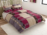 PrzytulneMieszkanie.pl PrzytulneMieszkanie.pl Bawełniana pościel DANIELA bordowa Rozmiar pościeli: 70 x 90 cm | 140 x 200 cm