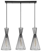 Rabalux 72006 - Lampa wisząca LEANDROS 3xE27/60W/230V na linkach