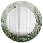 Liście paproci Lustro dekoracyjne okrągłe