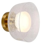 LED Kinkiet LED/8W/230V 3000K złoty/przezroczysty