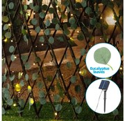 Aigostar - LED 148x, 2x1,2m solarny łańcuch IP65 ciepła biel eukaliptus