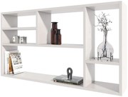 Regał Wiszący Biały Nowoczesny Z 6 Półkami P2-W00